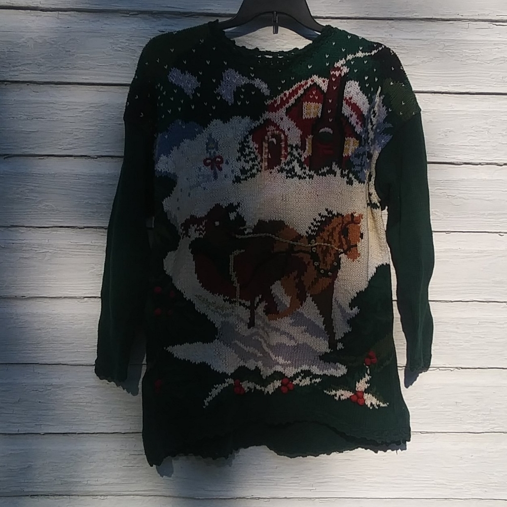 Ugly VTG 90s Christmas Sweater size 18 - 20